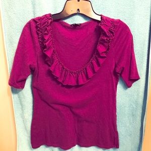 Cute Purple 1/2 sleeve Express Top size Medium